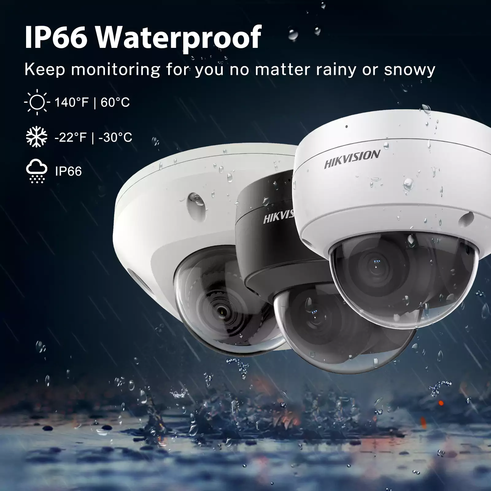 Customized Hikvision Acusense DarkFighter Poe Fixed Dome IP Camera - Image 3